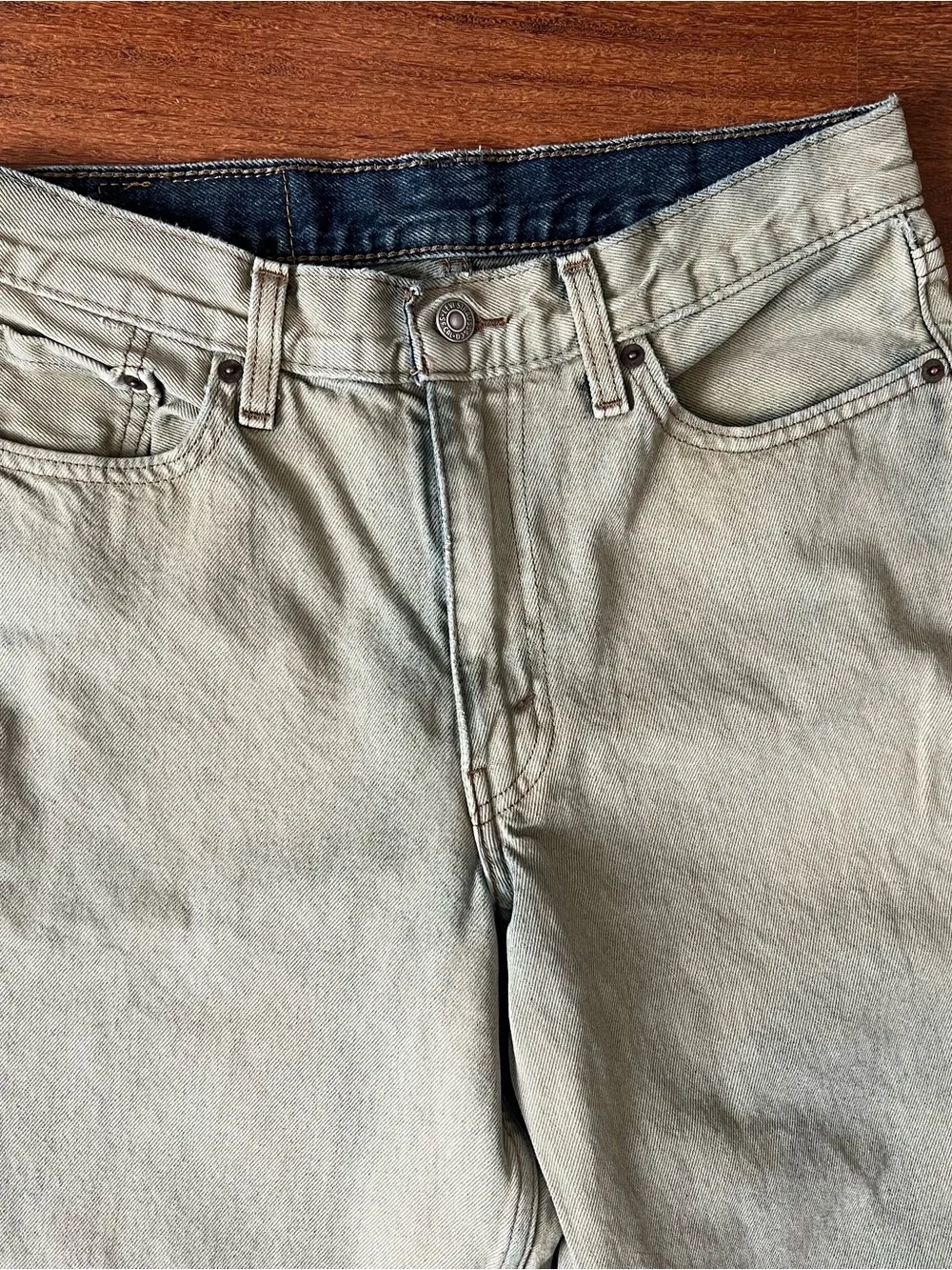 Levi's 578 Baggy Denim Jeans Men's 30x30 Faded Olive/Sage Green 90’s Streetwear